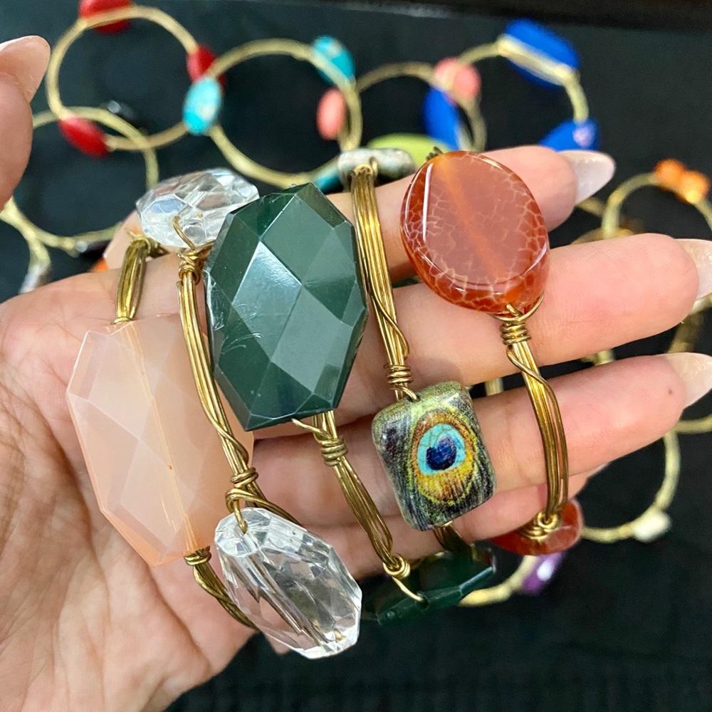 ✨Wire Wrapped Bangles ✨